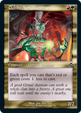 Goblin Anarchomancer (Retro Frame) (Foil Etched)