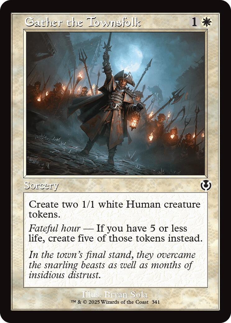 Gather the Townsfolk (Retro Frame)