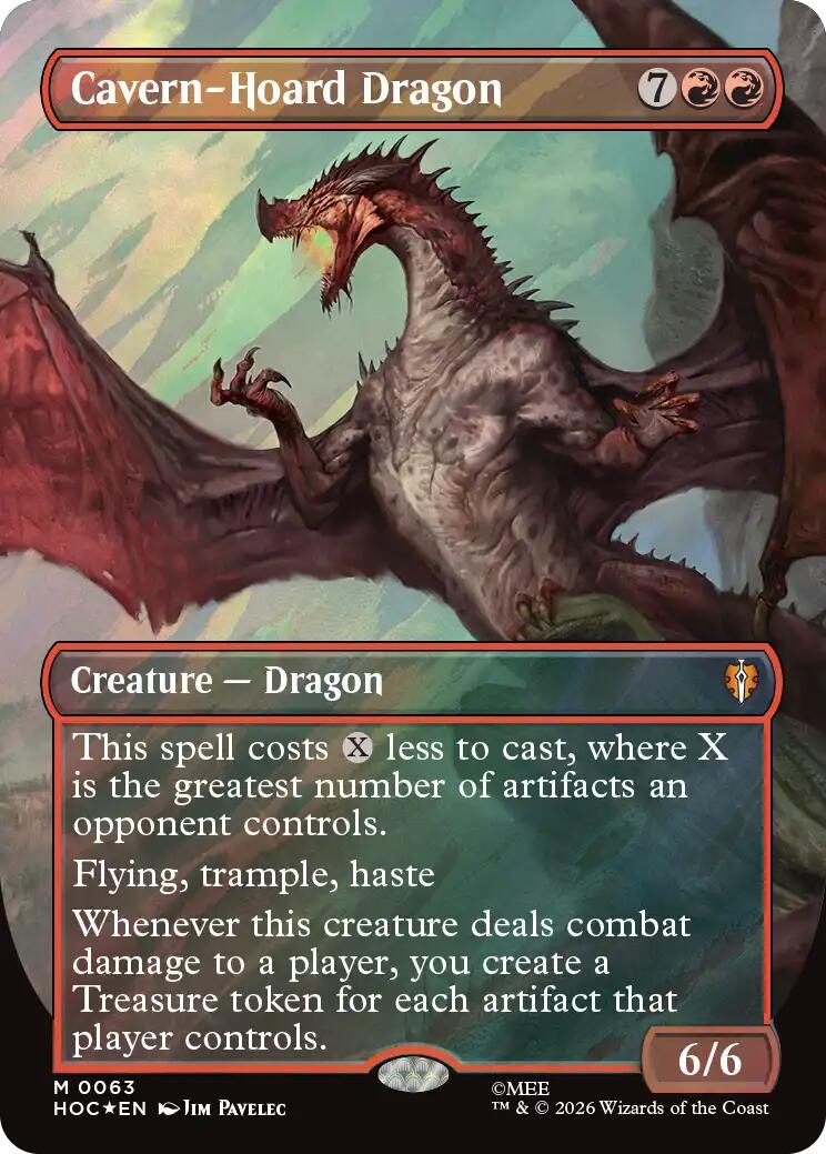 Cavern-Hoard Dragon (Borderless) (Surge Foil)