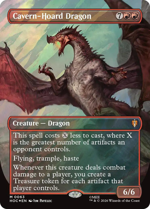 Cavern-Hoard Dragon (Borderless) (Surge Foil)