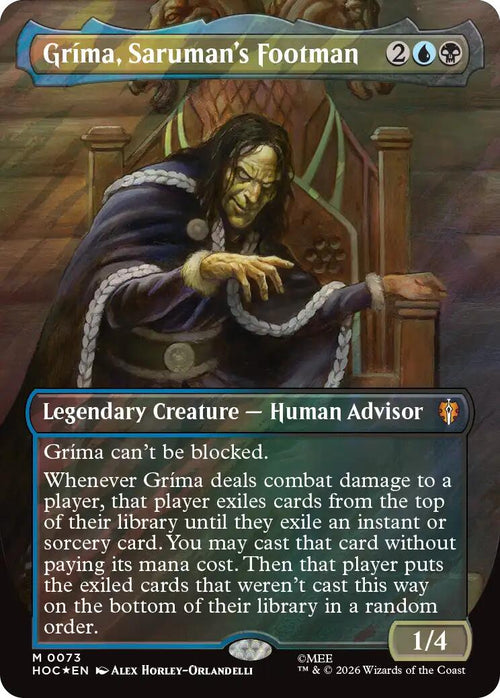 Grima, Saruman's Footman (Borderless) (Surge Foil)
